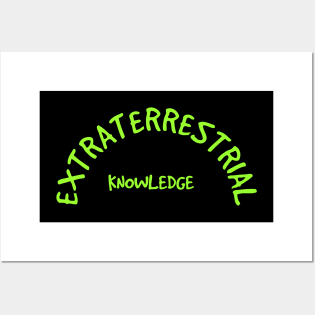 Extraterrestrial knowledge UFO alien Wall Art by Coreoceanart